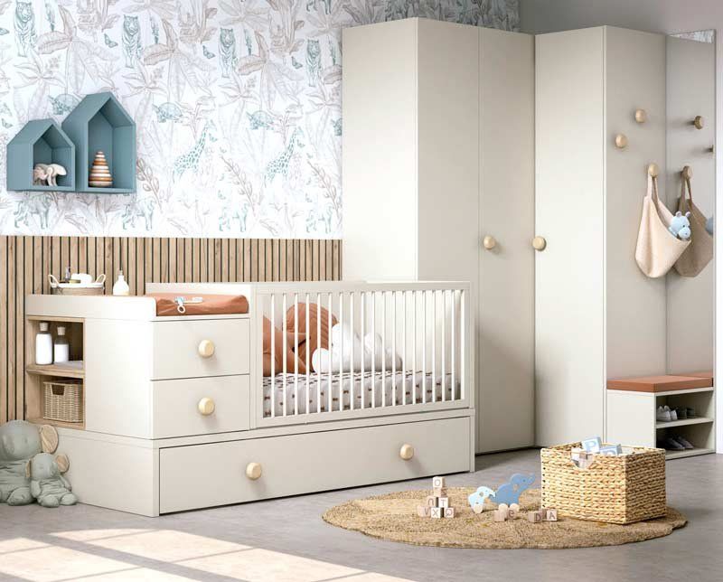 Convertible cama nido beige