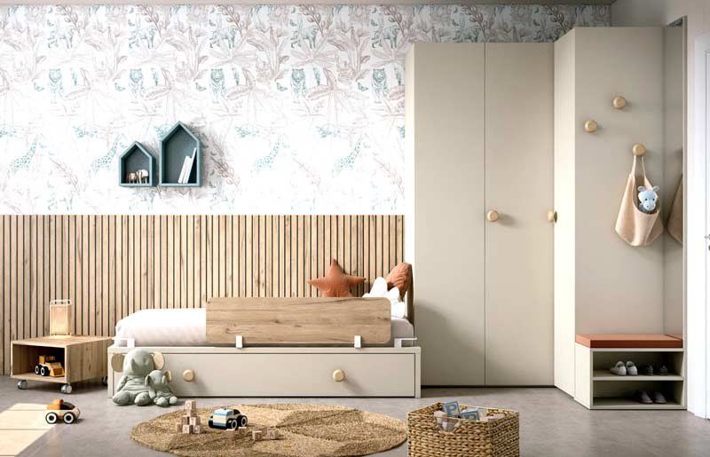 Convertible cama nido beige