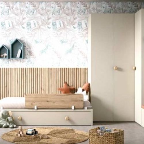 Convertible cama nido beige